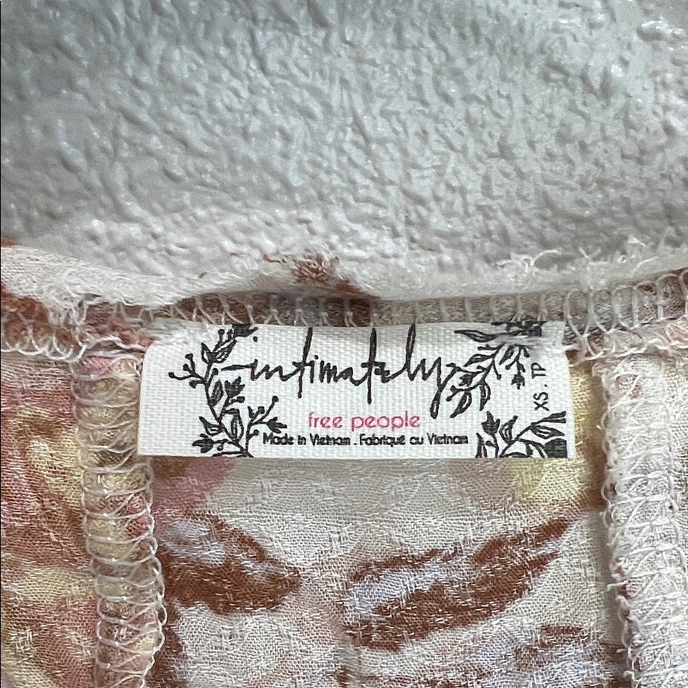 Intimately Free People Floral Print Bodysuit XS - Picture 2 of 10